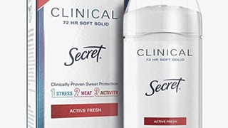 Secret Antiperspirant and Deodorant for Women Clinical...