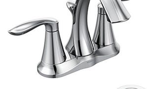 Moen Eva Chrome Two-Handle Centerset Bathroom Sink Faucet...