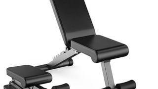 Finer Form 5-in-1 Weight Bench, Adjustable & Foldable for...