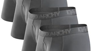 DAVID ARCHY Men's Boxer Briefs, Soft and Breathable Underwear...