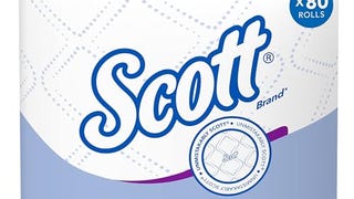 Scott® 2-Ply Bathroom Tissue, 4-1/8" x 4" Sheets, 100% Recycled,...