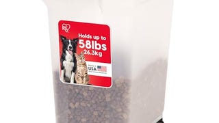 IRIS USA WeatherPro Airtight Dog Food Storage Container,...