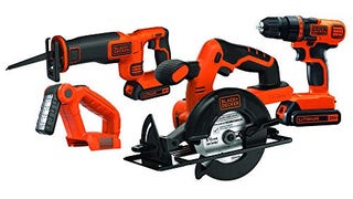 BLACK+DECKER 20V MAX Power Tool Combo Kit, 4-Tool Cordless...