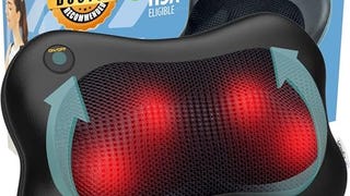Zyllion Shiatsu Back and Neck Massager with Heat (FSA HSA...