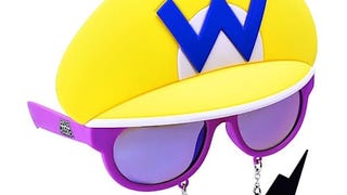Sun-Staches Super Mario Yellow Wario Sunglasses | Costume...