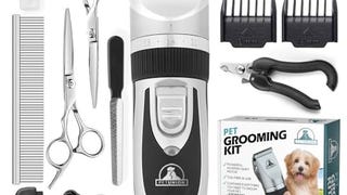 Professional Dog Grooming Kit - Cordless Low Noise Dog...