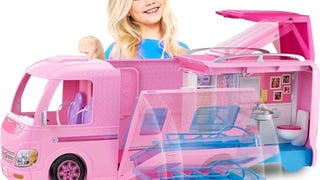 Barbie Camper Playset, DreamCamper Toy Vehicle with 50...