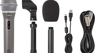 Samson Q2U Handheld Dynamic USB Microphone Recording and...