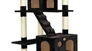 Go Pet Club 72" Tall Cat Tree Tower with Cat Condos - Large...