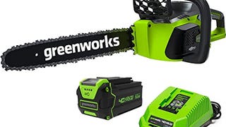 Greenworks 40V 16" BL Chainsaw, 4.0Ah Battery and Charger...