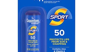 Coppertone Sport Sunscreen Lip Balm, SPF 50 Sunscreen for...