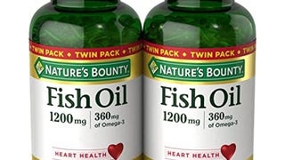 Nature's Bounty Fish Oil 1200 mg, Supports Heart Health...