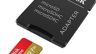 SanDisk 64GB Extreme microSDXC UHS-I Memory Card with Adapter...