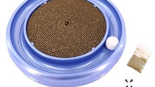 Turbo Cat Scratcher Toy with Catnip, Color May