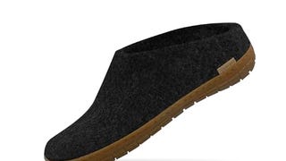 Glerups Unisex Model BR Charcoal Slipper - 42 ,42 M