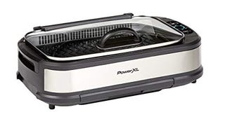 PowerXL Smokeless Grill with Tempered Glass Lid and Turbo...