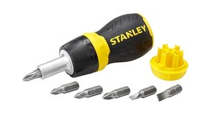 STANLEY Multi Screwdriver, Stubby Ratcheting, Including...