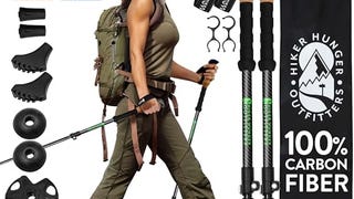 Hiker Hunger Carbon Fiber Trekking Poles | Collapsible...