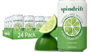 Spindrift Sparkling Water, Lime Flavored, Made with Real...