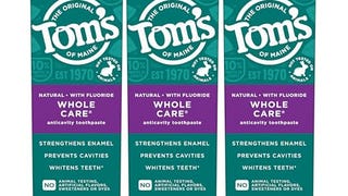 Tom's of Maine Whole Care Natural Toothpaste with Fluoride,...