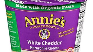 Annie's Organic White Cheddar Macaroni and Cheese, Microwavable...