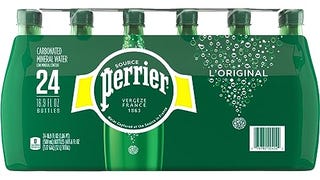 Perrier Carbonated Mineral Water Plastic Bottles, Original,...