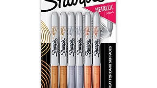 SHARPIE Metallic Permanent Markers, Fine Point, Assorted...