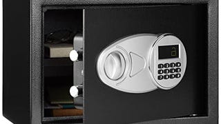 Amazon Basics Steel Security Safe and Lock Box with Electronic...