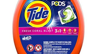 Tide PODS Laundry Detergent Liquid Pacs Tub, Fresh Coral...