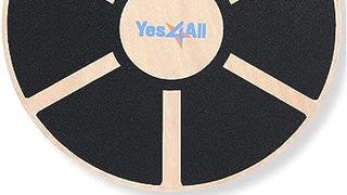 Yes4All Combo Wooden Wobble Balance Board & Loop Resistance...