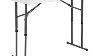 Lifetime Commercial Height Adjustable Folding Utility Table,...