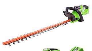 Greenworks 40V 24" Cordless Hedge Trimmer, 2.0Ah Battery...