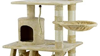 Go Pet Club Classic Cat Tree, Faux Fur Finish, Sisal Rope...