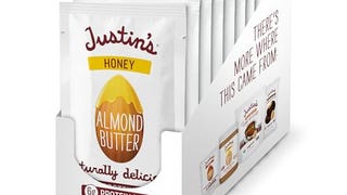 Justin's Honey Almond Butter Squeeze Packs, Gluten-free,...