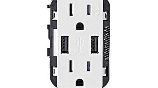 Leviton T5632-W Type-A USB In-Wall Charger with 15A Tamper-...