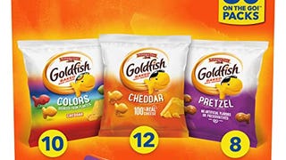 Goldfish Crackers Big Smiles Variety Pack with Cheddar,...