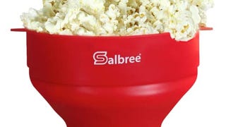 The Original Salbree Collapsible Silicone Microwave Popcorn...