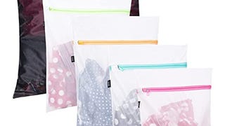 Set of 5 Mesh Laundry Bags-1 Extra Large, 2 Large & Medium...