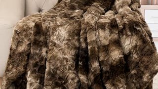 Everlasting Comfort Faux Fur Throw Blanket - Soft, Fluffy,...