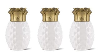 TIKI Brand 3-Pack Table Torch Glass Pineapple White and...