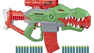 Nerf DinoSquad Rex-Rampage Motorized Dart Blaster, 10-Dart...