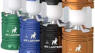 MalloMe LEDs Camping Lantern Flashlights 4 Pack - Super...