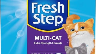 Fresh Step Advanced Multi Cat Clumping Litter with Febreze...