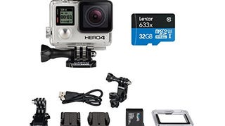 GoPro HERO4 BLACK Moto Bundle with Memory Card