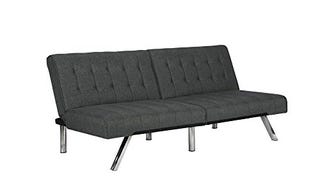 DHP Emily 71 Inch Futon Sofa Bed, Armless Upholstered Couch...