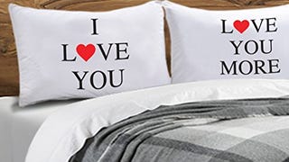 I Love You Pillow Case Set Valentines Day Gift - Includes...