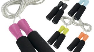 DA VINCI Weighted 10 ft Adjustable Speed Cable Jump Rope,...