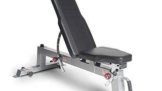 CAP Barbell Deluxe Utility Weight Bench, Silver, Round...