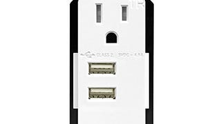 USB Charger Outlet 2-Port Ultra High Speed 4.8A-24W/15A...