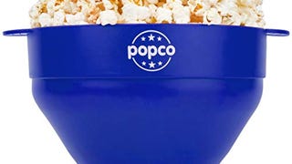 POPCO Silicone Microwave Popcorn Popper with Handles - Popcorn...